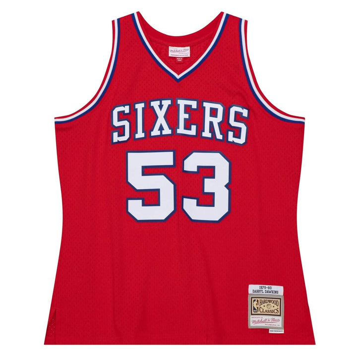 Mitchell & Ness Darryl Dawkins Philadelphia 76ers 1979 Swingman Jersey, S