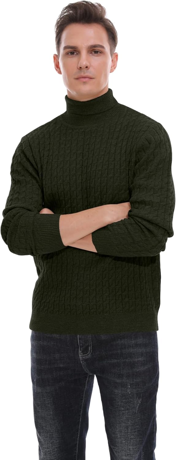 Hisir Rollkragenpullover Herren Klassischer Pullover Herren Warmer Winter Slim Fit Strickpullover Pu