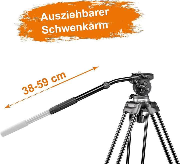 Walimex Pro EI-717 Video-Pro-Stativ (133 cm)