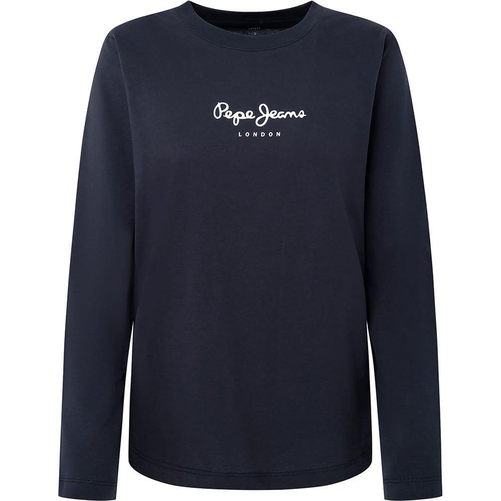 Pepe Jeans Herren Wendys Ls T-Shirt XS Schwarz (Black), XS Schwarz (Black)