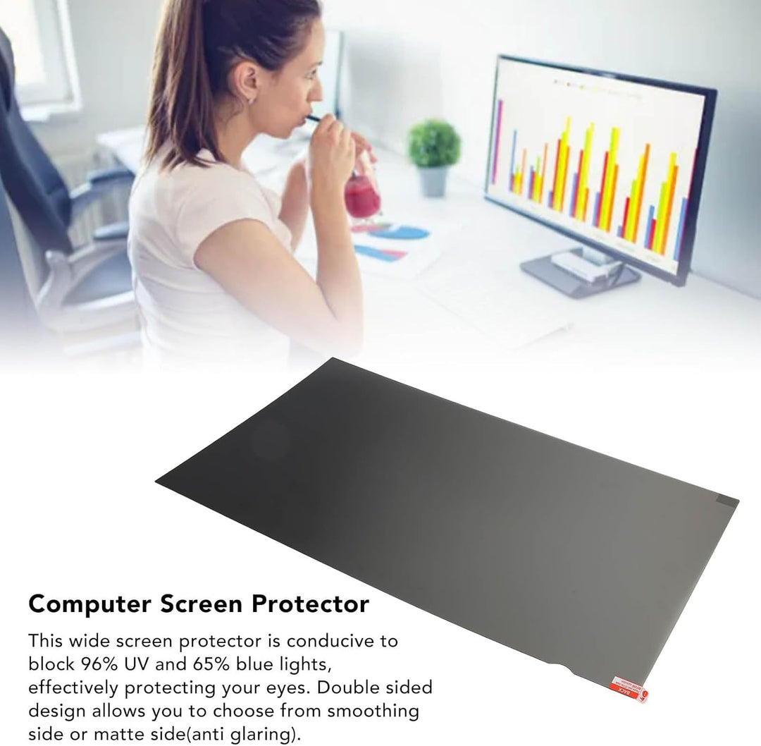 GOWENIC 24 Zoll Blickschutzfilter für Desktop Computermonitor, 16:9 Seitenverhältnis, UV und Blaulic