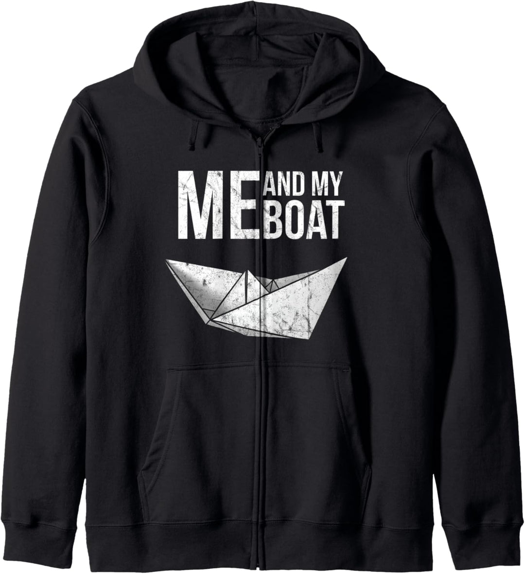 Ich und mein Boot | Faltboot Kapitän Modellbau Kapuzenjacke