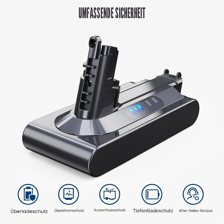 Vunzo 6000mAh Replacement Battery for Dyson Battery Compatible Dyson Animal Absolute Motörhead V10 F