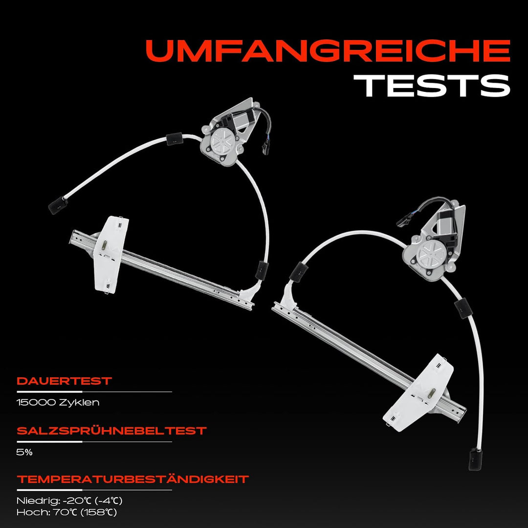 Frankberg 2x Fensterheber Mit Motor Vorne Links Rechts Kompatibel mit Cherokee KJ SUV 2.4L 2.5L 2.8L