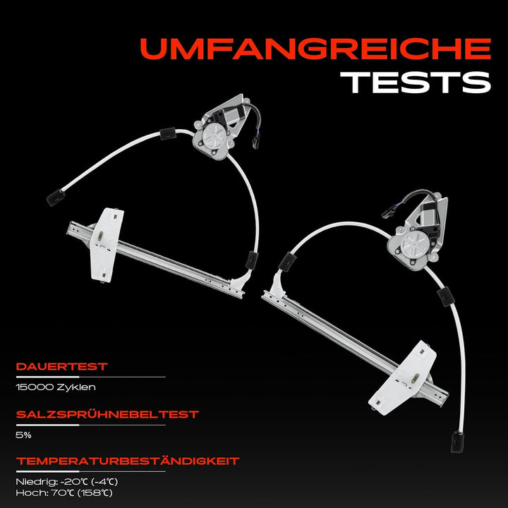 Frankberg 2x Fensterheber Mit Motor Vorne Links Rechts Kompatibel mit Cherokee KJ SUV 2.4L 2.5L 2.8L