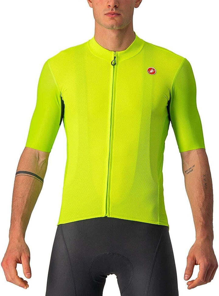 CASTELLI Men's Endurance Elite JRS Sweatshirt, Elektrischer Kalk/Schwarz-Blau-Magnern, S