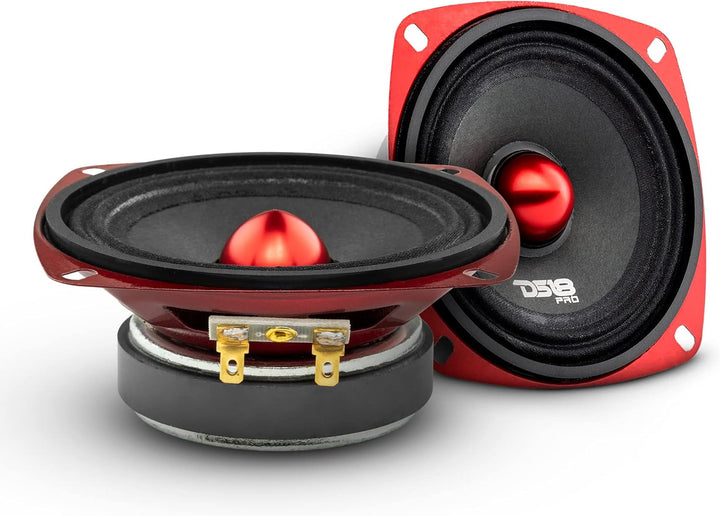 DS18 1 PRO-X4.4BMSL Mitteltöner 10 cm 100 mm 4" Durchmesser, 100 Watt rms und 200 Watt max, Impedanz