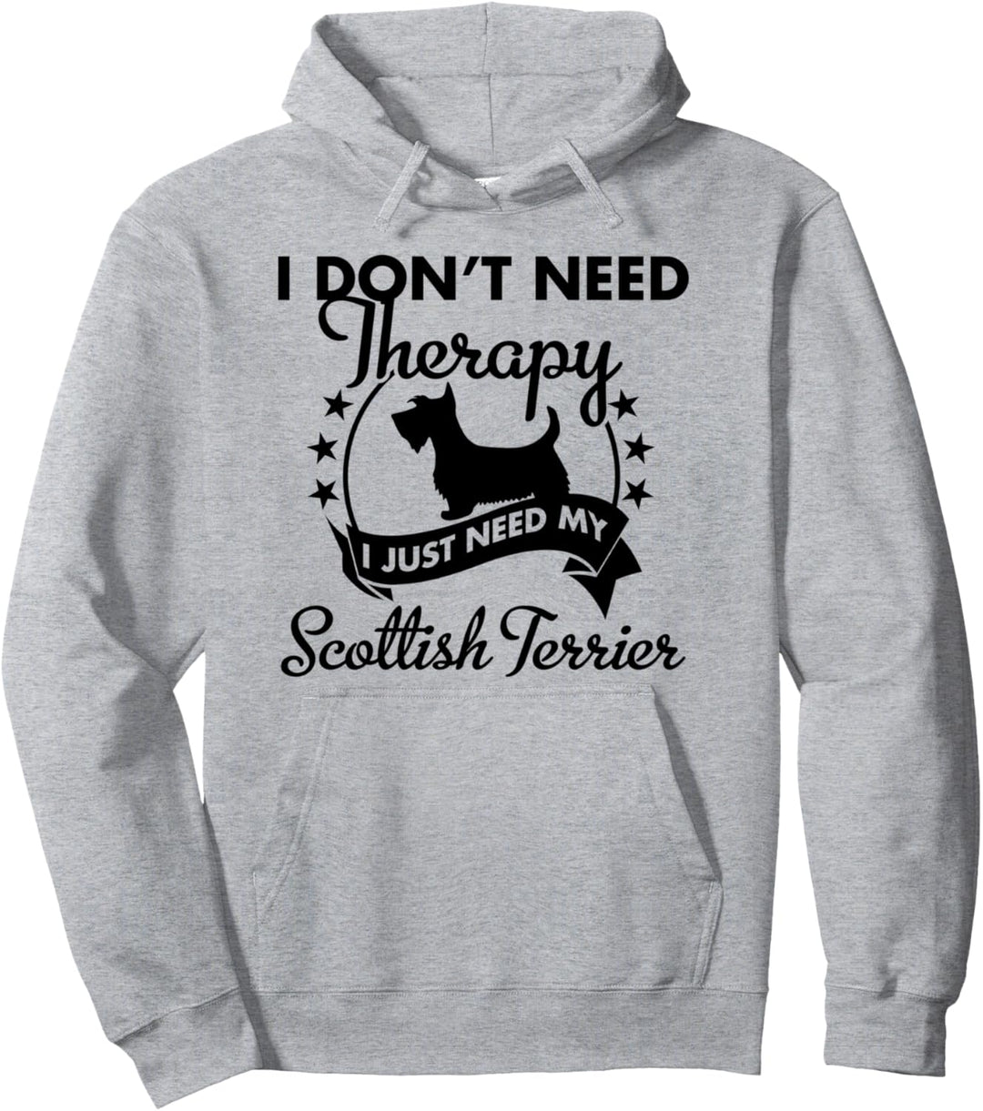 Gut Hundebesitzer - Therapy Scottie Scottish Terrier Dog Pullover Hoodie