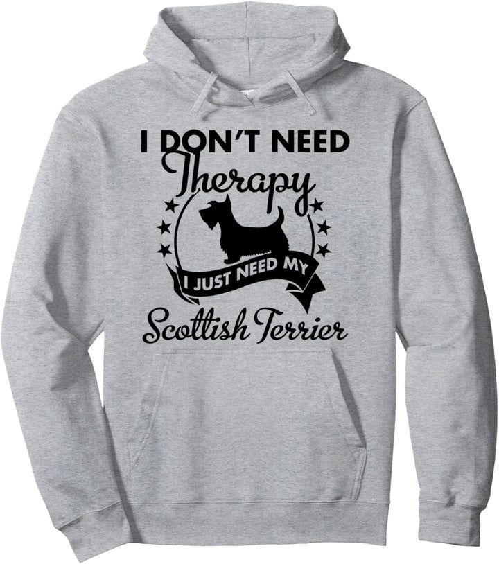 Gut Hundebesitzer - Therapy Scottie Scottish Terrier Dog Pullover Hoodie