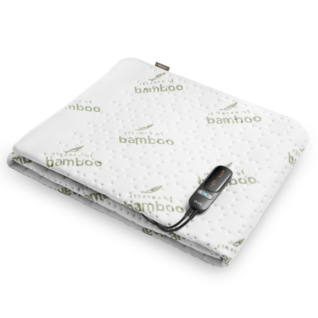 Duux Snooze Bambus Elektrische Unterdecke – Bambus Decklack – 6 Heizstufen & Timer – Waschbar – 90x2