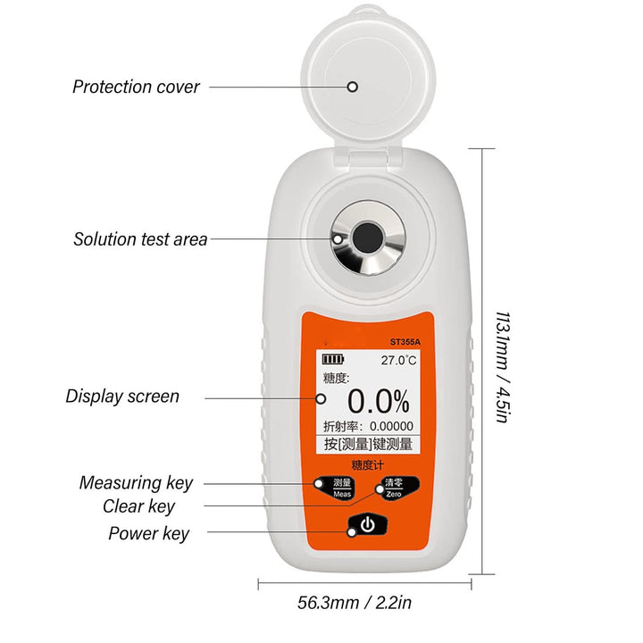 Digitales Brix Messgerät Kaffee Densitometer, Fruchtzucker Messgerät, Süsse Tester, Zuckergetränke D