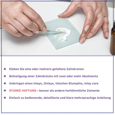 ZAHNZEMENT MEDIDENT RESCELLEMENT PLUS © FÜR DAS WIEDEREINSETZEN VON KRONEN ODER BRÜCKEN – Mit verstä