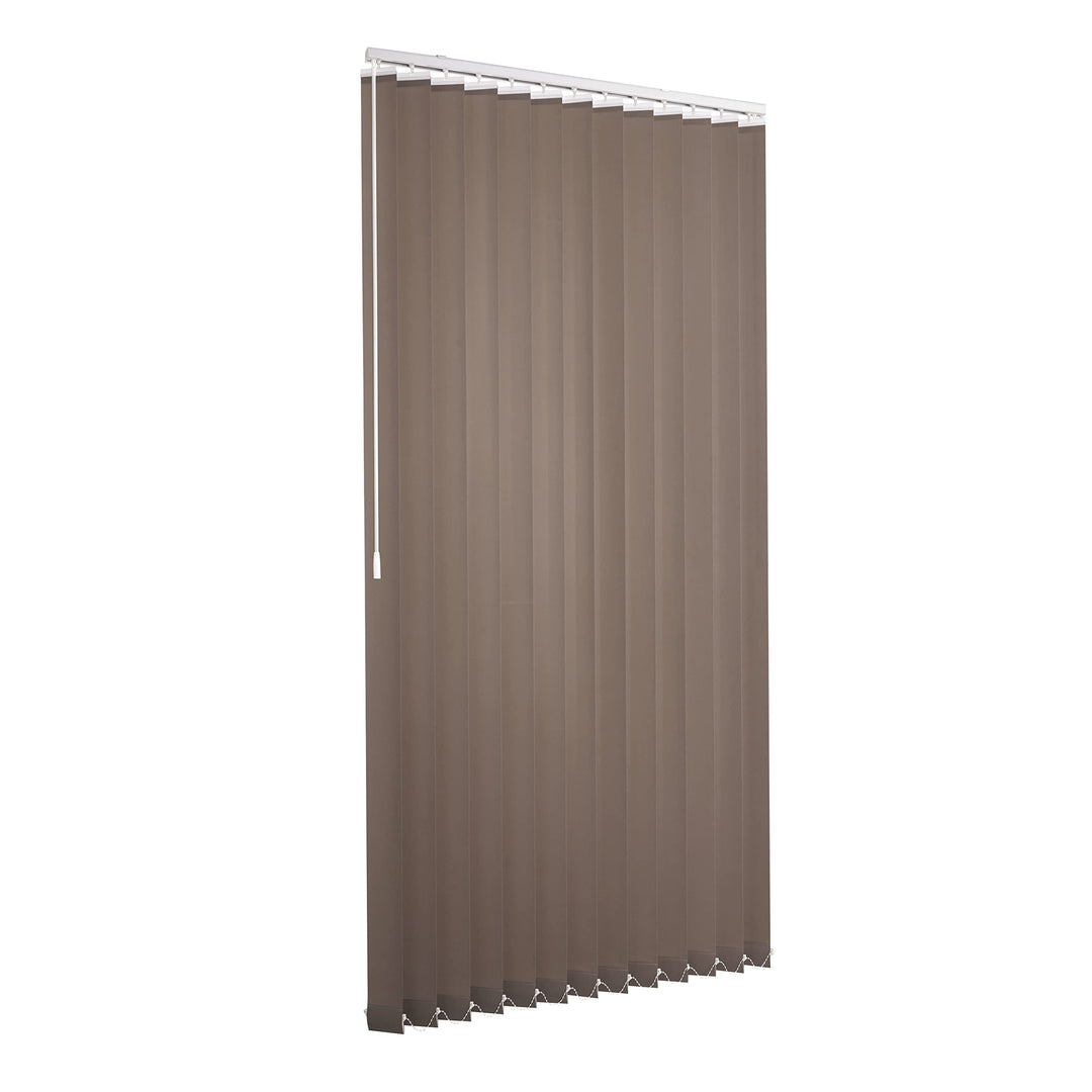 Ventanara® Lamellenvorhang durchgehende Schiene Komplettset Vertikaljalousie 89mm inkl. Montagemater