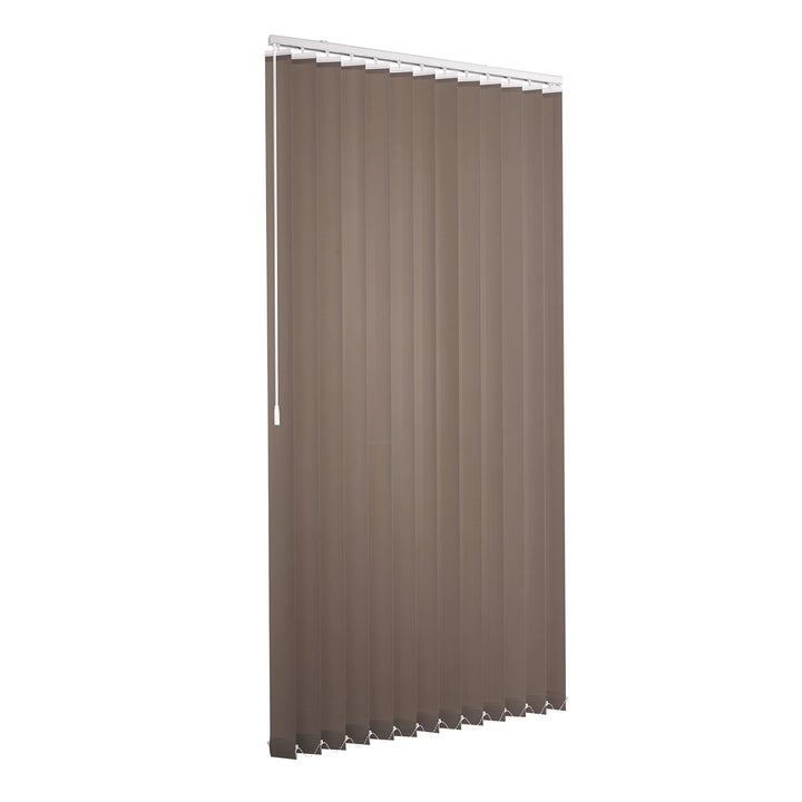Ventanara® Lamellenvorhang durchgehende Schiene Komplettset Vertikaljalousie 89mm inkl. Montagemater