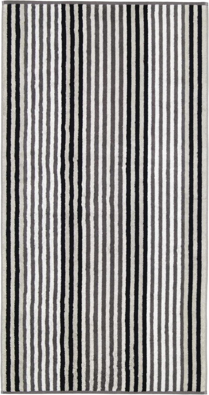 CAWÖ Home Handtücher Delight Streifen 6218 Platin - 77 Duschtuch 70x140 cm, Duschtuch 70x140 cm