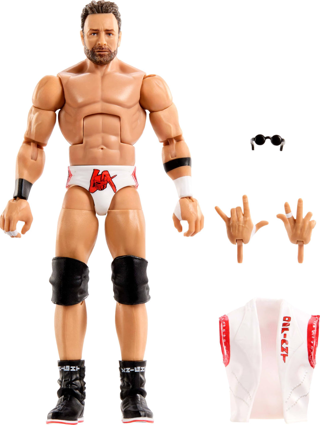 Mattel WWE Elite Actionfigur & Zubehör, Serie #120, 15,2 cm grosses Sammlerstück LA Knight mit 25 Ge