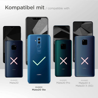 ONEFLOW Handykette 'Twist Strap' kompatibel mit Huawei Mate 20 Lite Hülle zum Umhängen transparent,