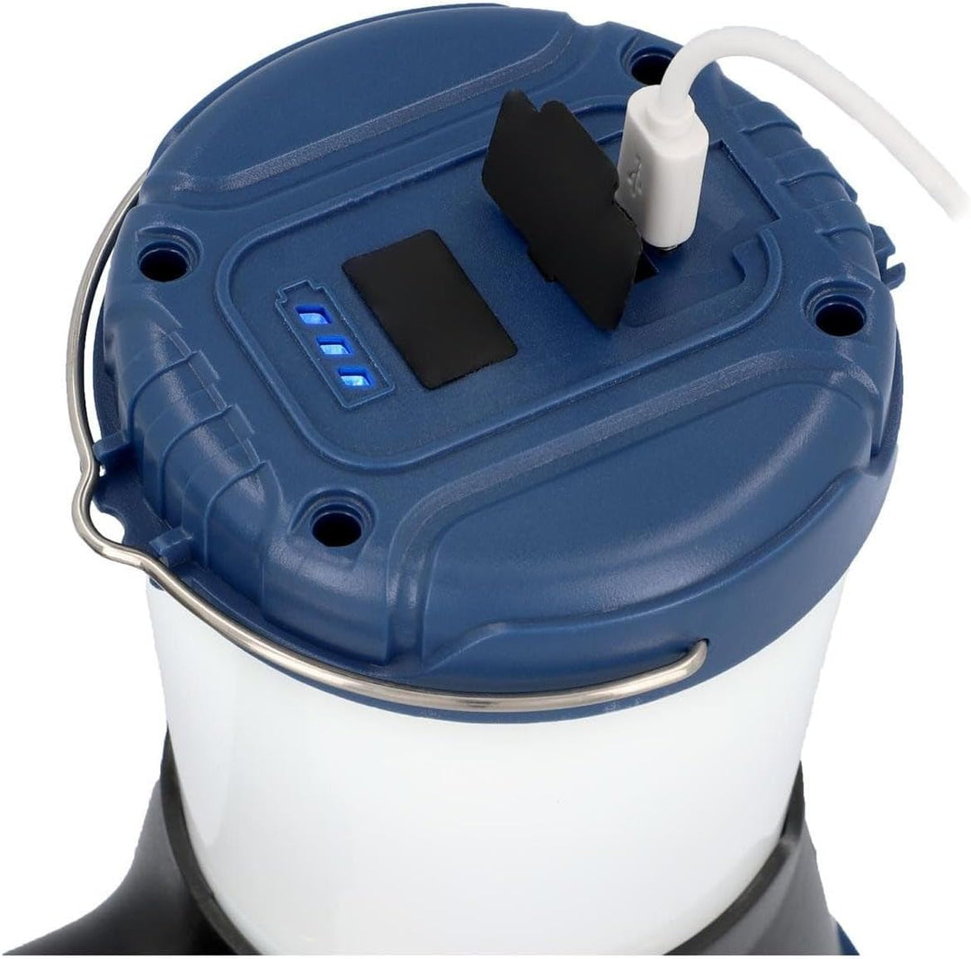 CARTREND 10286 LED Handscheinwerfer bis 350 Lumen, Li-Ion Akku, Handlampe mit 2 Helligkeitsstufen US