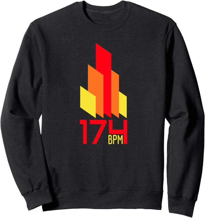 Junglist Trommel und Bass 174 BPM Music EDM Sweatshirt
