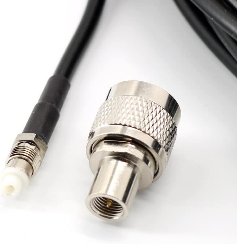MAAS PL Einbauset mit 5 m RG-58 Kabel mit FME für Antennen mit PL Anschluss