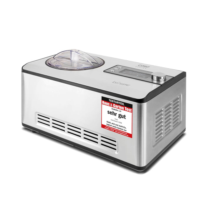 CASO Ice Creamer - 2 in 1 Design Eismaschine und Joghurtmaschine mit Kompressortechnik, kein Vorkühl