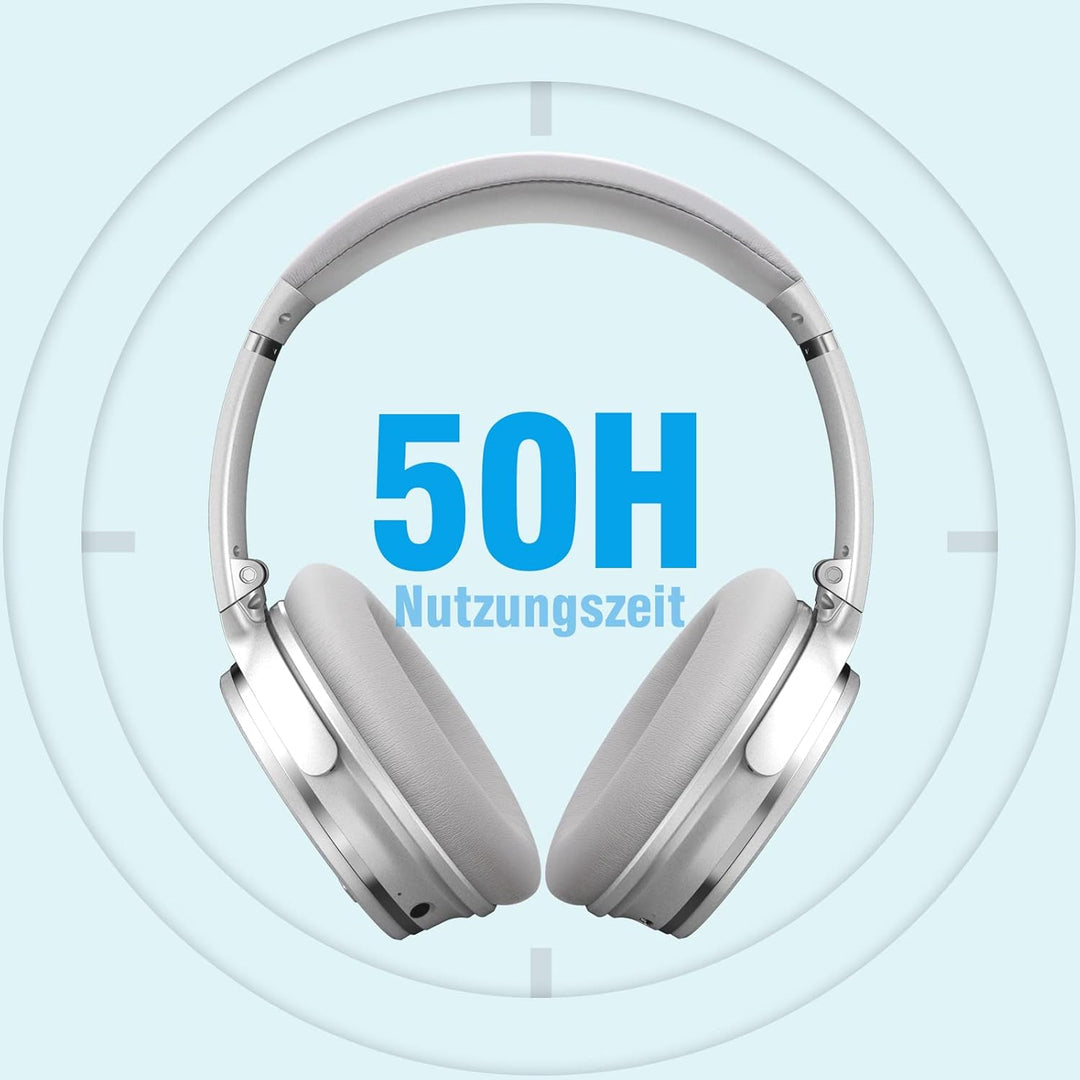 Srhythm NC35 Active Noise Cancelling Kopfhörer Kabellos Bluetooth - LDAC Modus, Schnellladung, 50+ W