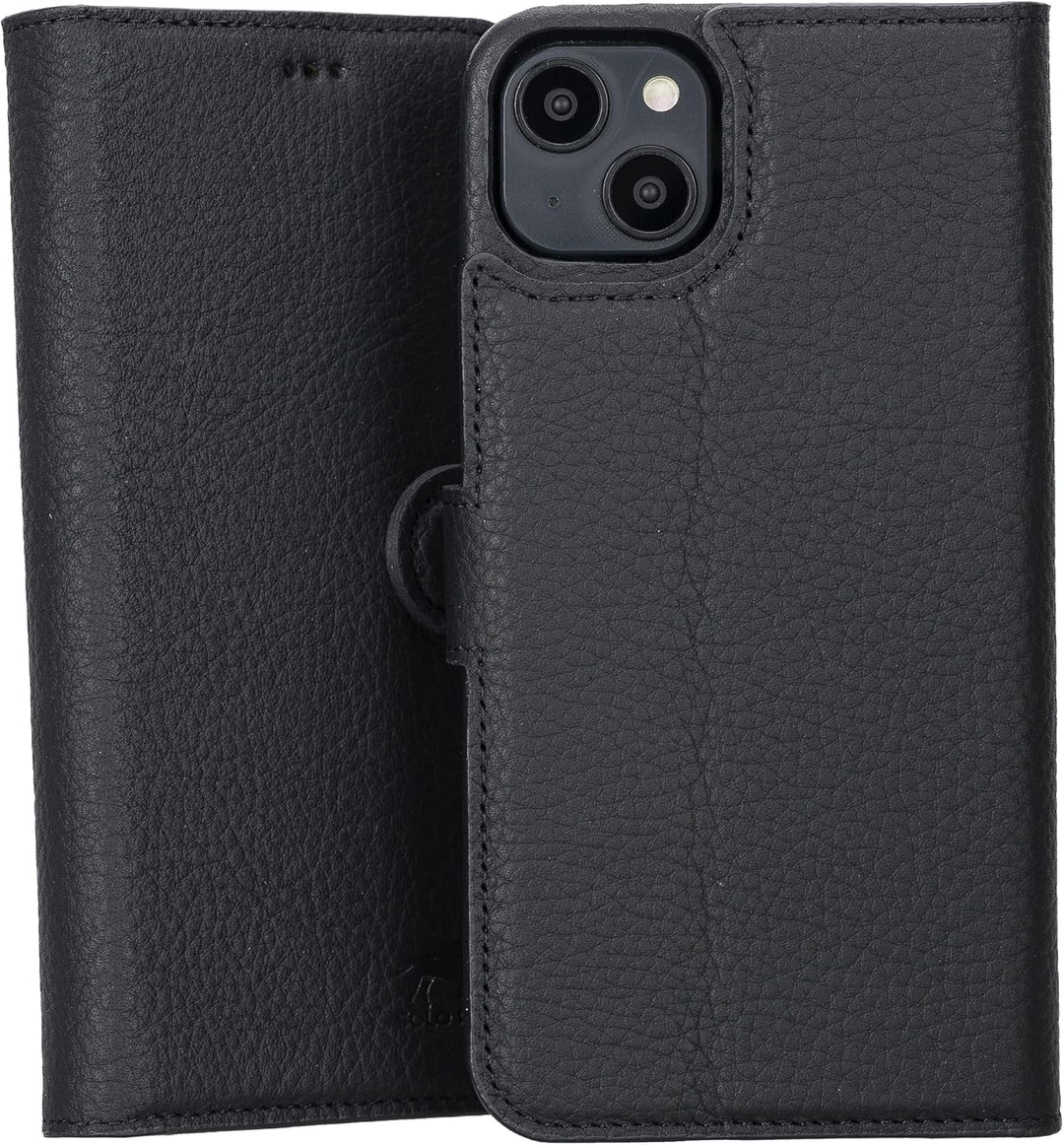 Solo Pelle Lederhülle kompatibel für iPhone 14 Plus in 6.7 Zoll abnehmbare Hülle (2in1) inkl. Karten