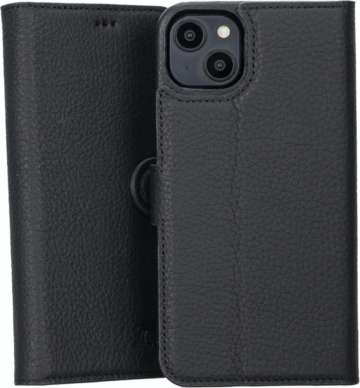 Solo Pelle Lederhülle kompatibel für iPhone 14 Plus in 6.7 Zoll abnehmbare Hülle (2in1) inkl. Karten