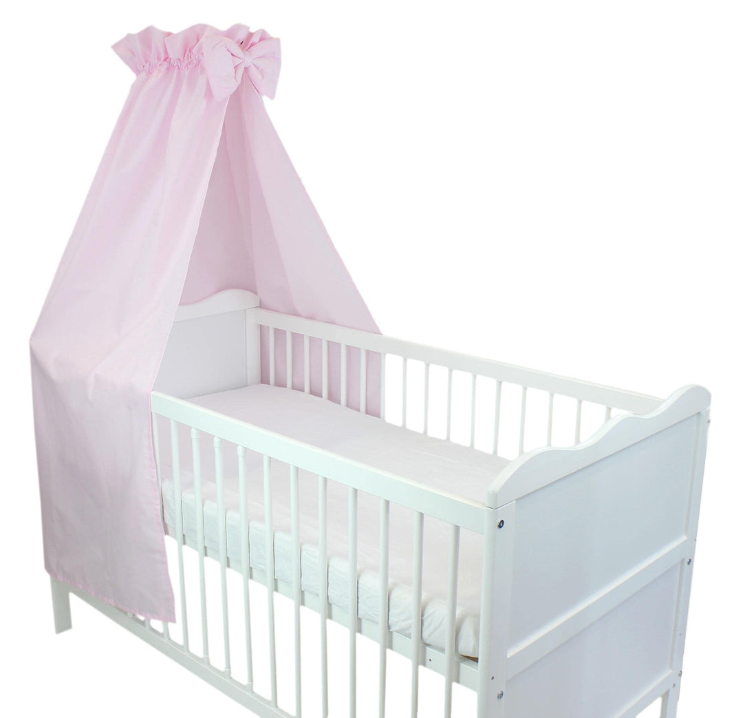 TupTam Babybett Himmel mit Schleifchen, Farbe: Rosa, Grösse: ca. 160x240 cm ca. 160x240 cm Rosa, ca.