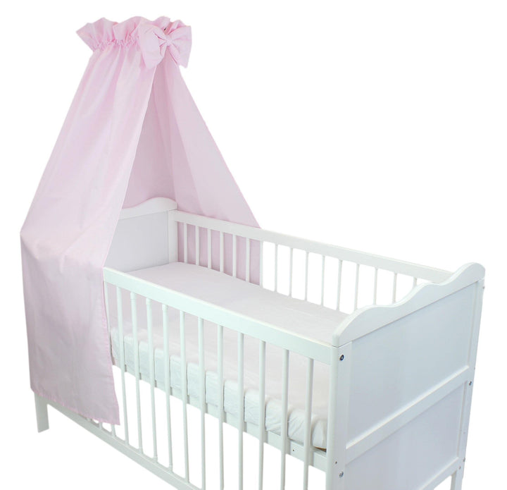 TupTam Babybett Himmel mit Schleifchen, Farbe: Rosa, Grösse: ca. 160x240 cm ca. 160x240 cm Rosa, ca.