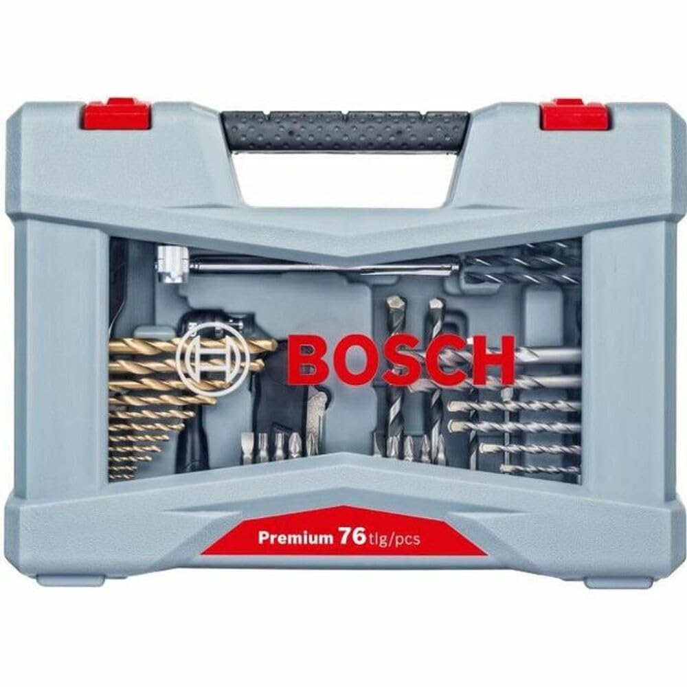 Bosch 76tlg. X-Line Titanium Bohrer- und Schrauberbit-Set (für Holz, Stein und Metall, inkl. Schneid