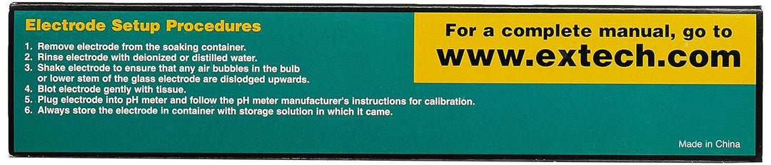 Extech Standard-pH-Elektrode, 12 x 160 mm, 1 Stück, 601500 Single, Single