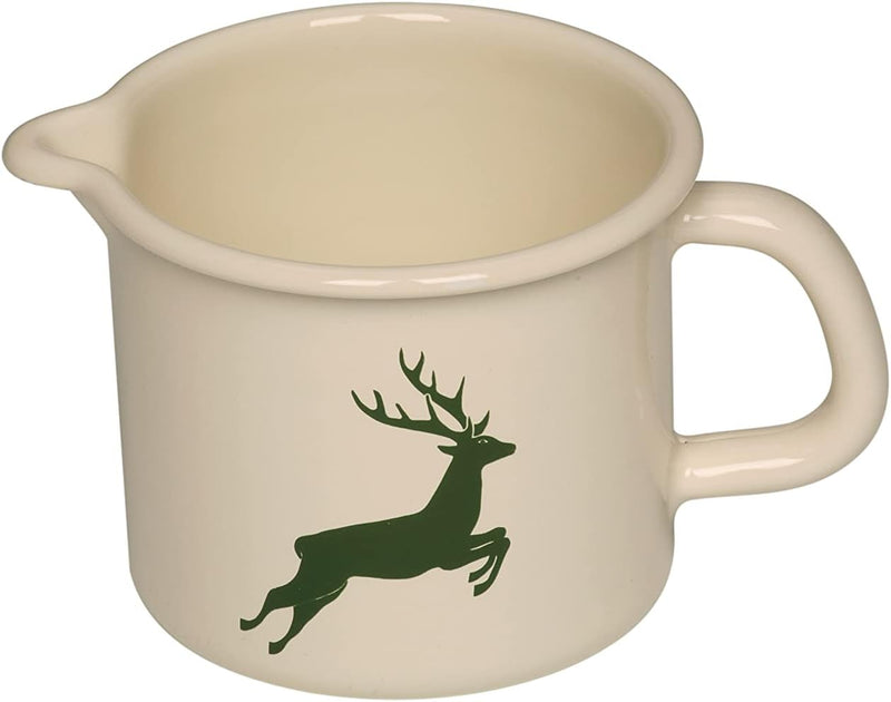 Riess, 0040-072, Schnabeltopf 12 1,00 L, COUNTRY - HIRSCH GRÜN, Durchmessser 12 cm, Höhe 11,5 cm, In