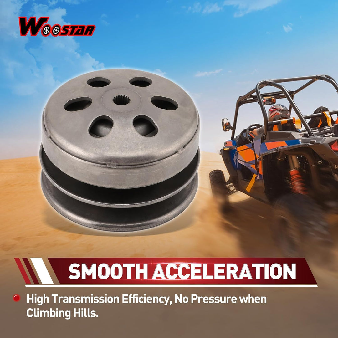 WOOSTAR Komplette Hintere Kupplung Ersatz für 4 Stroke GY6 125ccm 150ccm Roller Go Kart ATV 4 Wheele