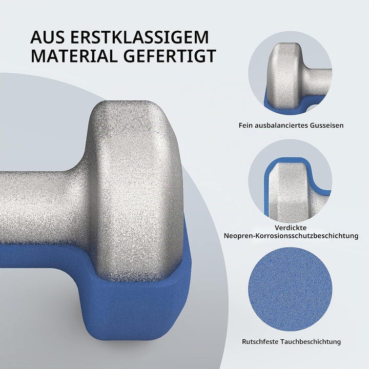 PROIRON Hanteln Neopren Kurzhanteln Frauen Hantelset Kleine Hantel Kurzhantelset (2er-Set) für Damen