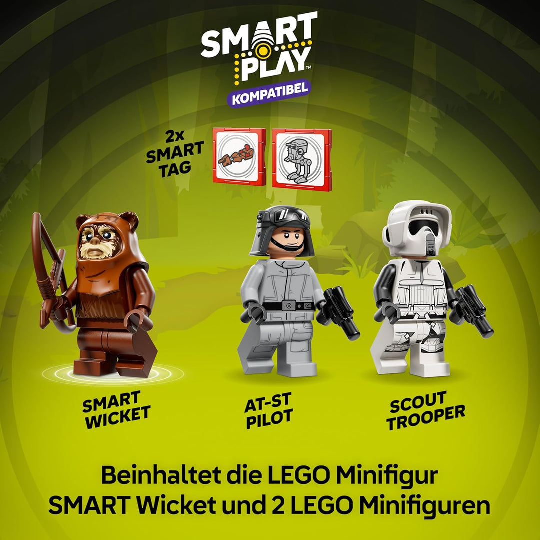 LEGO Star Wars 75424 SMART Play: at-ST Angriff auf Endor - Kompatibles Interaktives Spielzeug inkl.