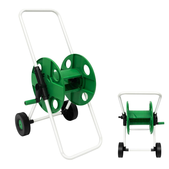 50m Gartenschlauch Schlauchtrommel 1/2" Schlauchwagen Kit | Schlauchaufroller Profi Kunststoff + Ede