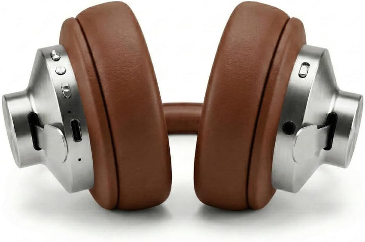 TELEFUNKEN ARCO Classic Edelstahl-Bluetooth-Kopfhörer – Ikonische Ganzmetall-Silhouette mit Luxus-Ha