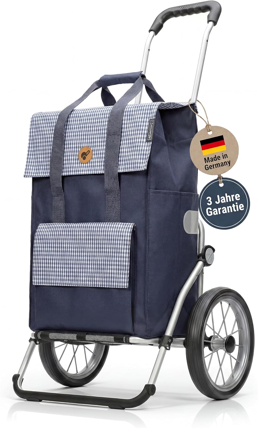 Sondermodell Andersen Einkaufstrolley Royal mit Metallspeichenrad 25 cm und 49 Liter Einkaufstasche