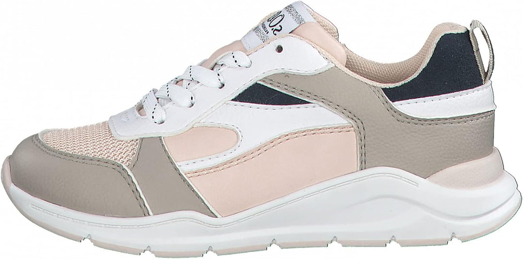 s.Oliver Mädchen 5-5-43211-28 Sneaker 33 EU Soft Pink Comb, 33 EU Soft Pink Comb