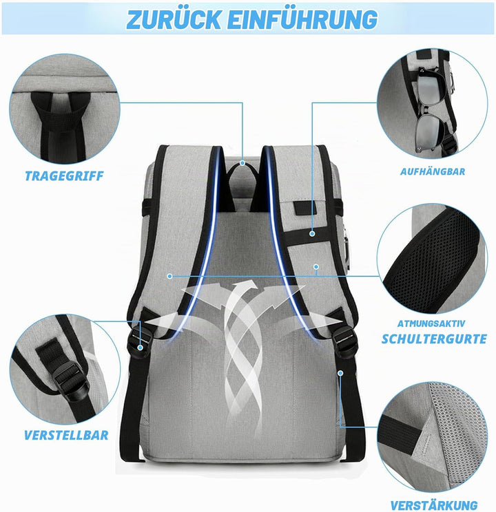 JANSBEN Kühltaschen 15 Liter Picknickrucksäcke mit Flaschenöffner Picknickkorb Wasserdicht Kühlrucks