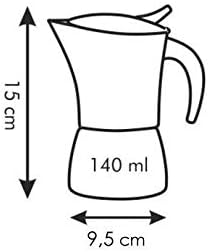 Tescoma MONTE CARLO Espressokocher für 6 Tassen | Erstklassiger Edelstahl & elegantes Design | Authe