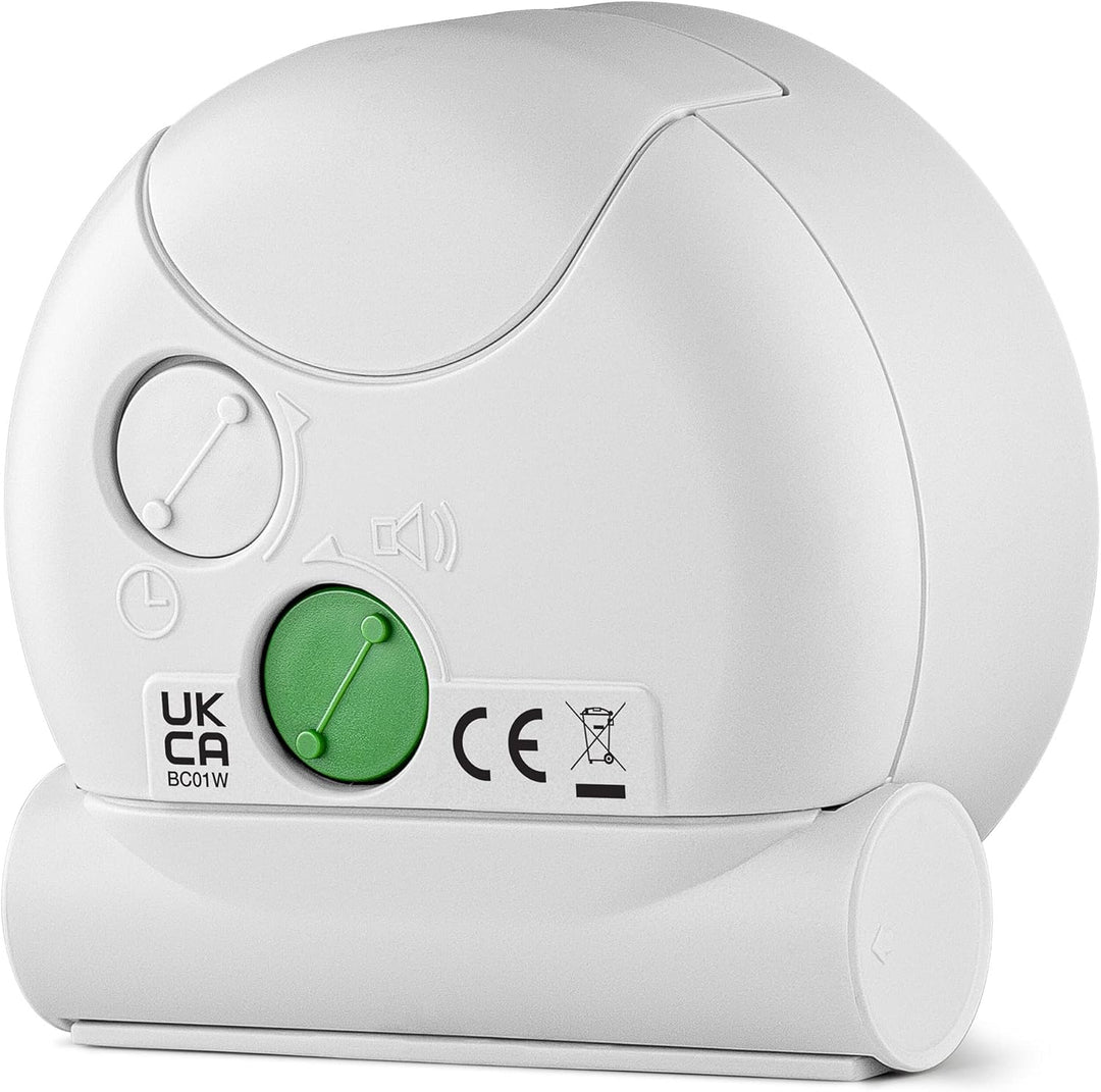 Braun Klassischer analoger Wecker mit Schlummerfunktion und Licht, ruhiges Quarzuhrwerk, Crescendo-A
