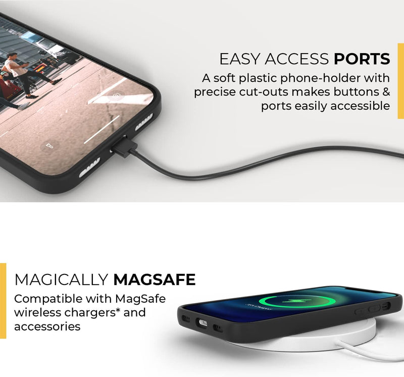 Snakehive Metro Lederhülle für Apple iPhone 14 Pro || Echtleder Handyhülle mit Standfunktion || Echt