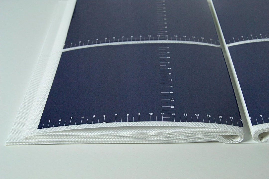 Fotoalbum mit Einsteckfächern 21 x 28 cm für 200 Fotos 13 x 18 cm, Einband aus blauem Baumwollstoff