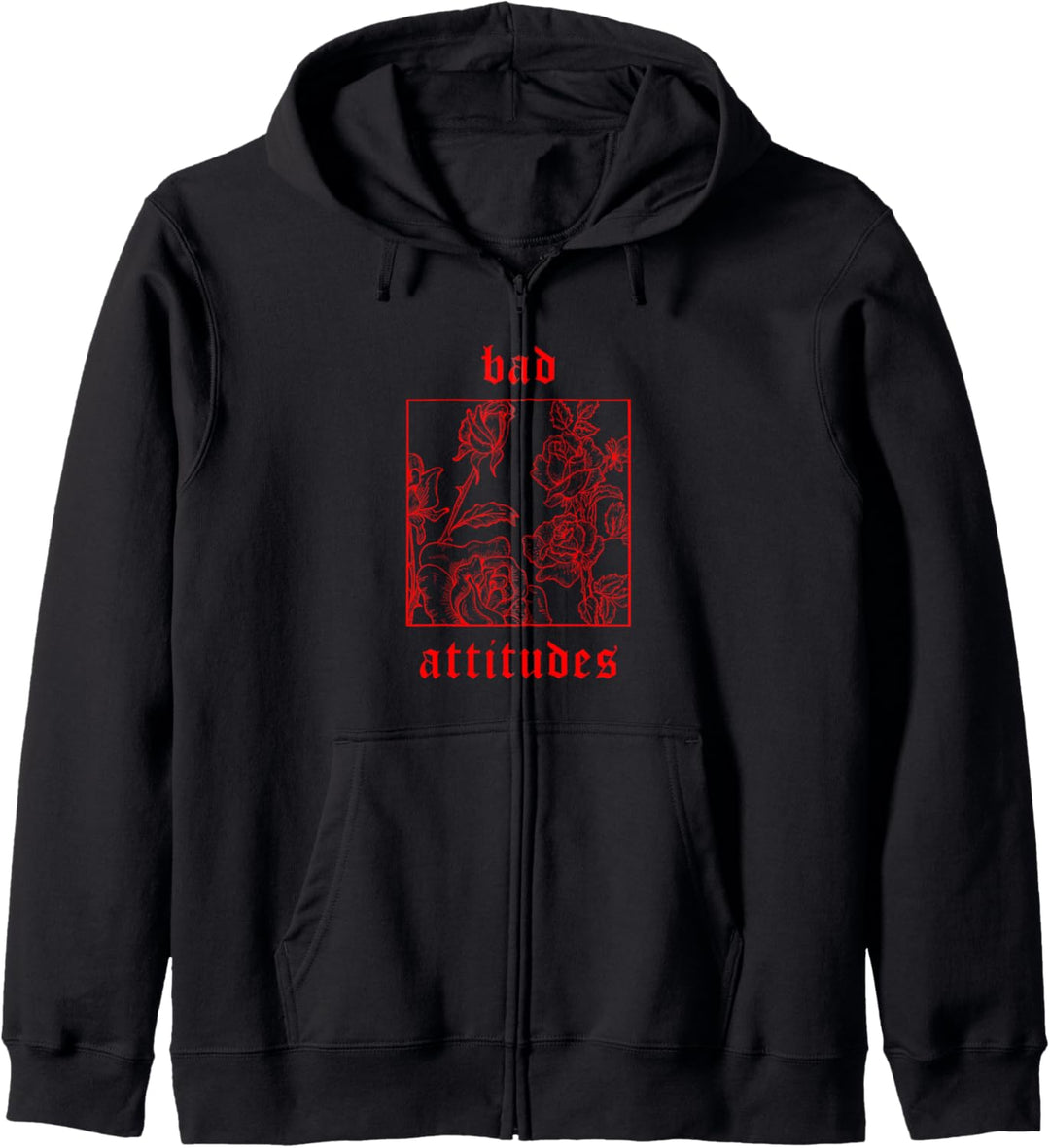 Bad Attitudes Roses Aesthetic Clothing Soft Grunge Damen Men Kapuzenjacke