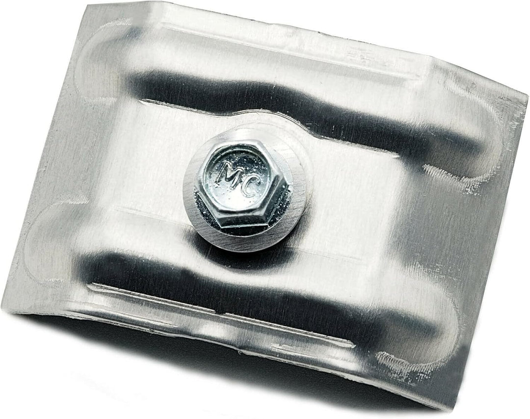 100 Stück Kalotten 33/48 + 4,8 x 20 mm VZ Blank Trapezblechschrauben Selbstbohrend Verzinkter Stahl