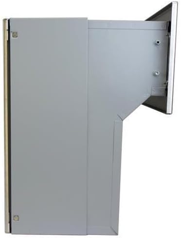 F-04 Edelstahl Mauerdurchwurf Briefkasten (Tiefe: 18-27 cm) - LETTERBOX24.de