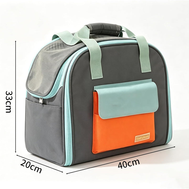Erweiterbar Katzentransporttasche, Katzen Rucksack mit Netzfenster, Transportbox Katze mit Taschen,