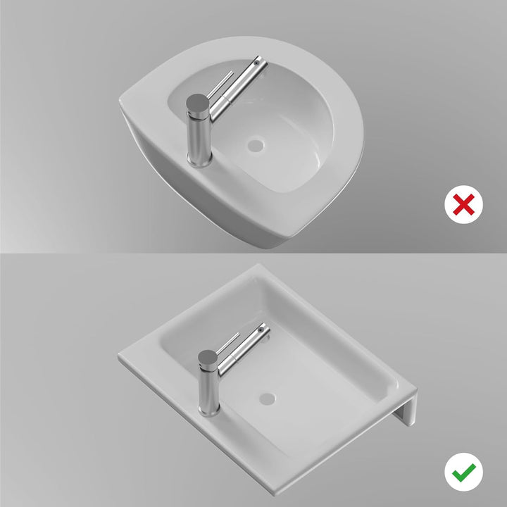 Wasserhahn Bad, SEMANEY Waschtischarmatur mit 3 Modus Brause Ausziehbar, Hochdruck Einhebelmischer M